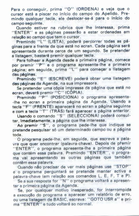 Scanned instructions