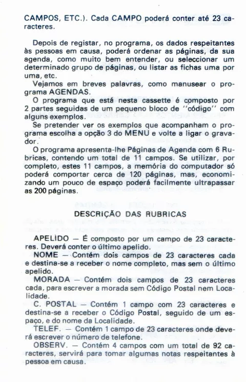 Scanned instructions