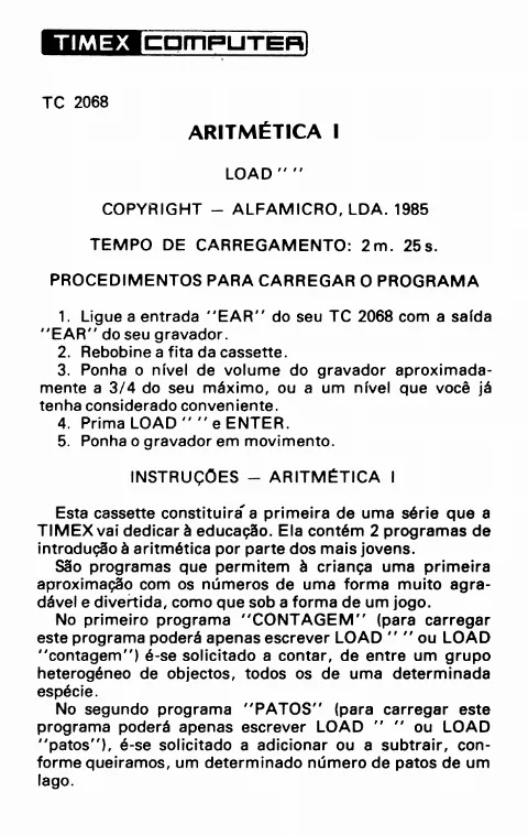 Scanned instructions