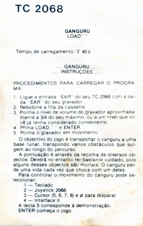 Scanned instructions