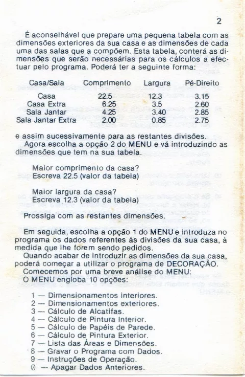 Scanned instructions