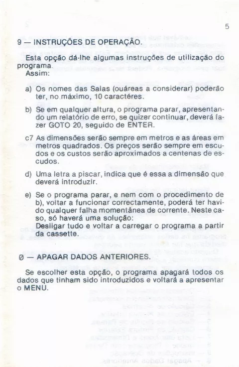 Scanned instructions