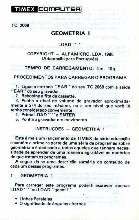 Scanned instructions