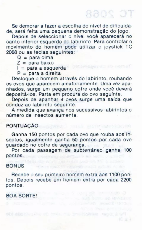Scanned instructions