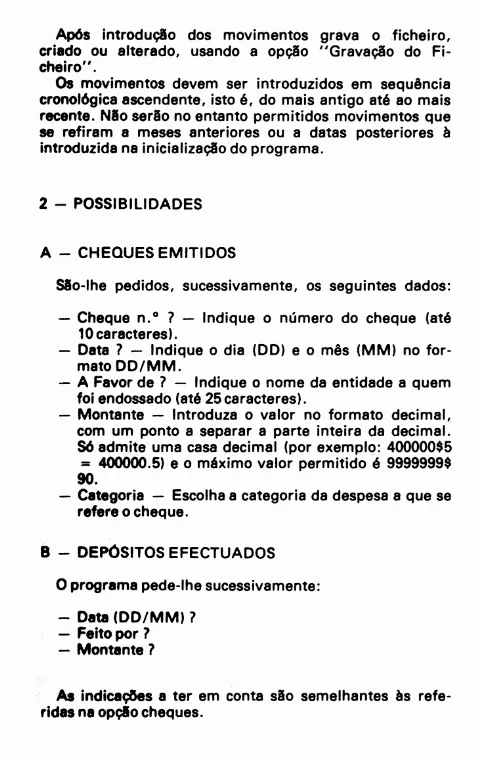 Scanned instructions