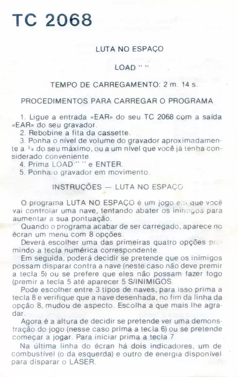 Scanned instructions