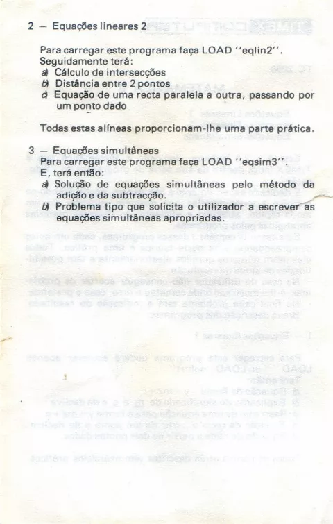 Scanned instructions