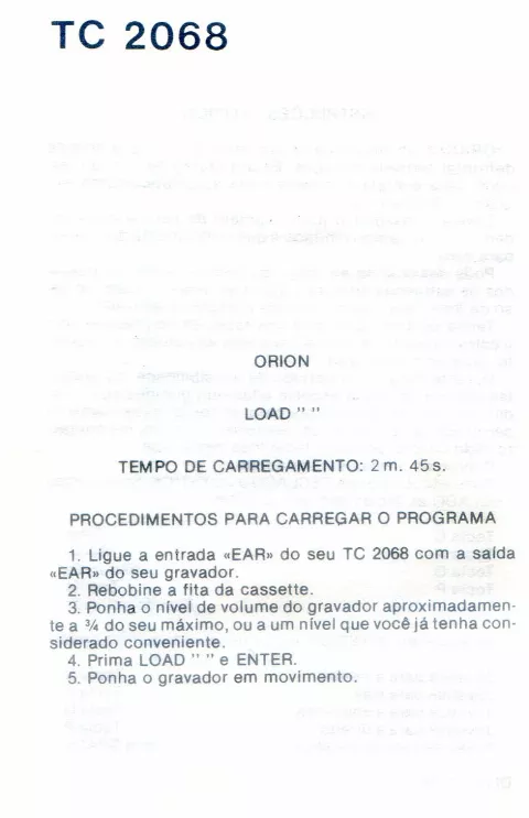 Scanned instructions