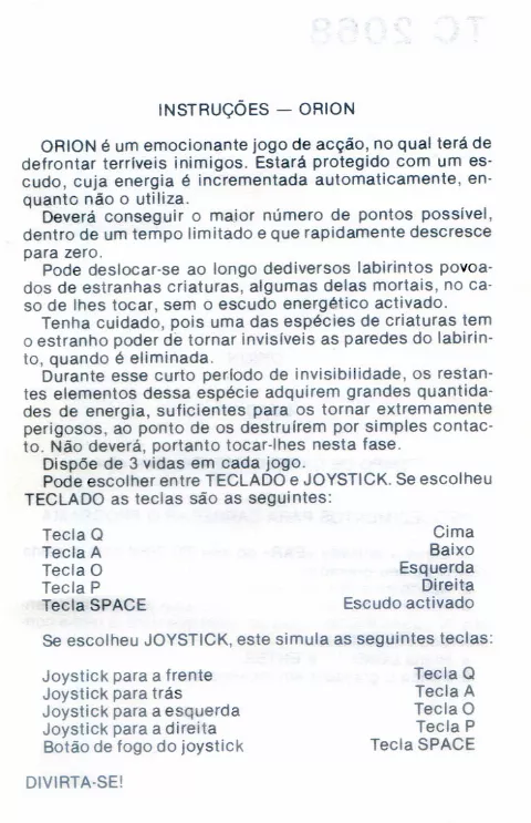 Scanned instructions