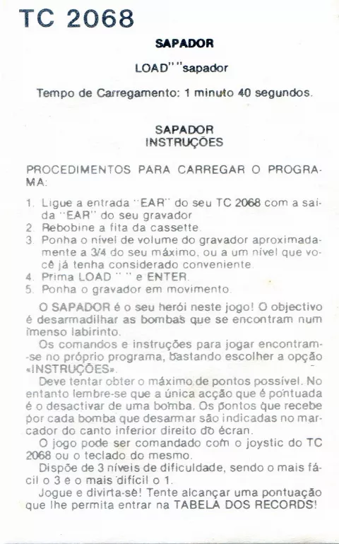 Scanned instructions