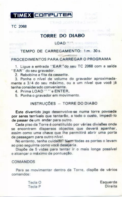 Scanned instructions