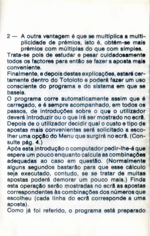 Scanned instructions