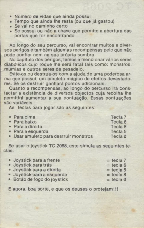 Scanned instructions