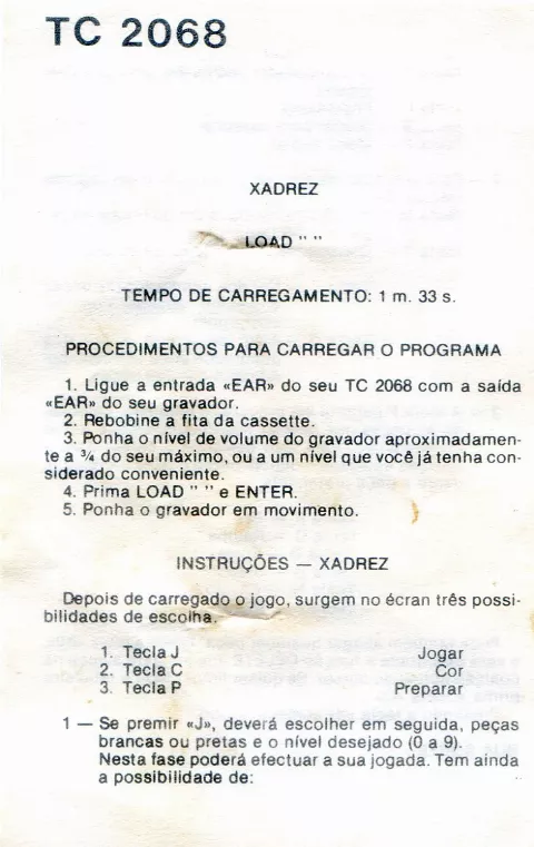 Scanned instructions
