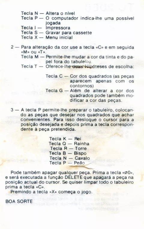 Scanned instructions