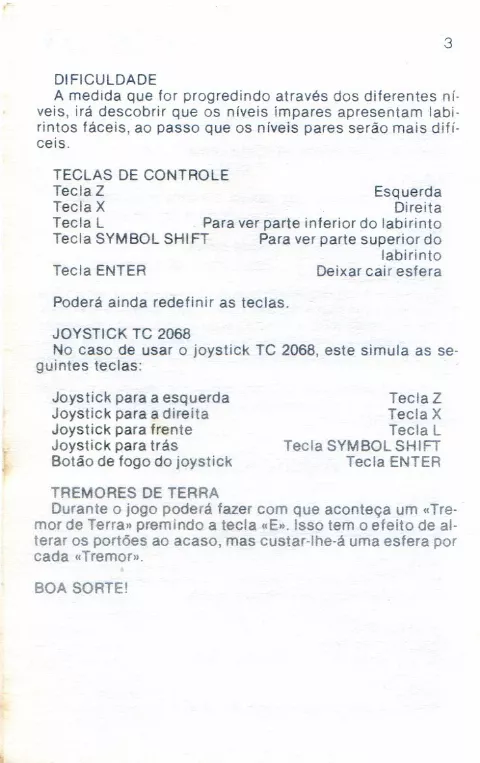 Scanned instructions