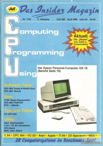 Cover of CPU (Computing, Programmert zur Unterhaltung)