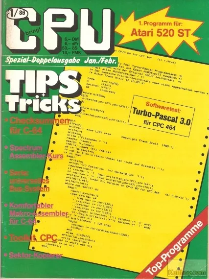 Cover of CPU (Computing, Programmert zur Unterhaltung)