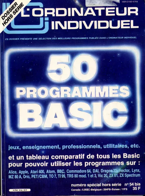 Cover of L'Ordinateur individuel