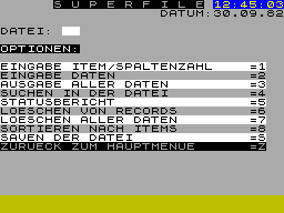 Running screen