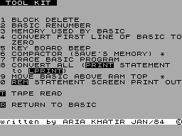 Running screen