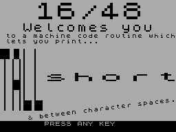Running screen
