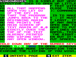 Running screen