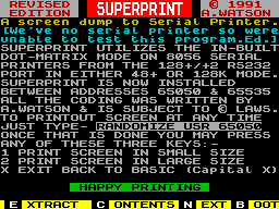 Running screen