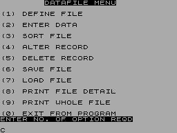 Running screen