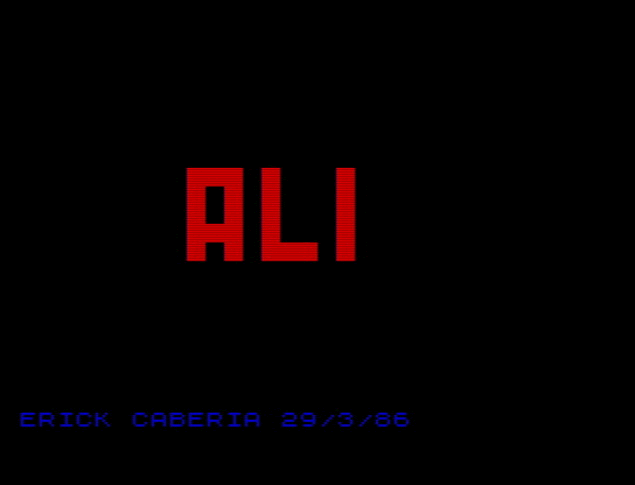 Opening screen