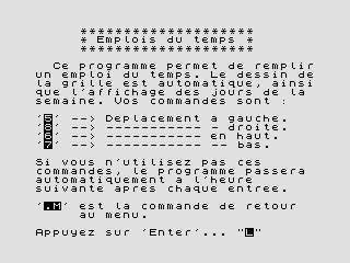 Running screen