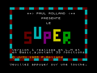 Running screen